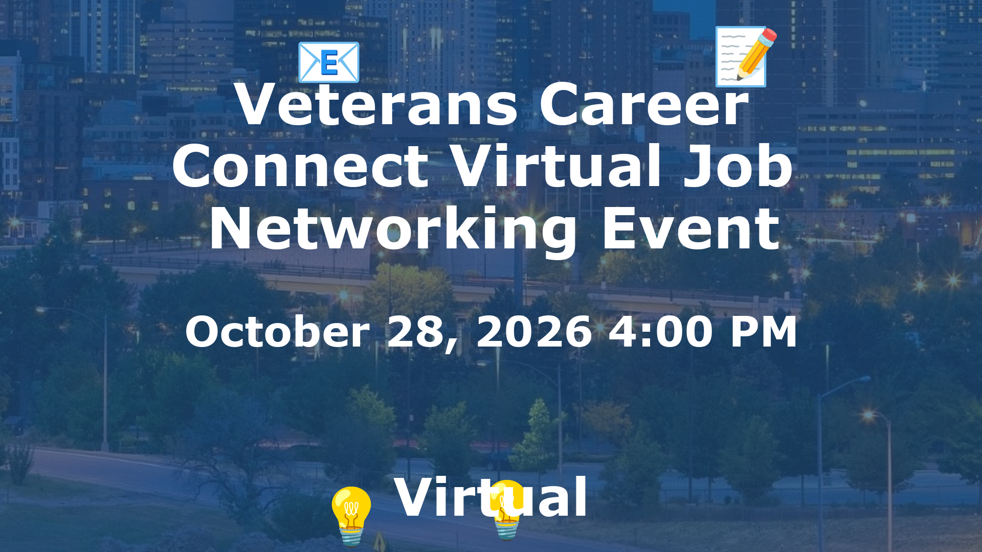 Veterans Career Connect Virtual Job  Networking Event event image